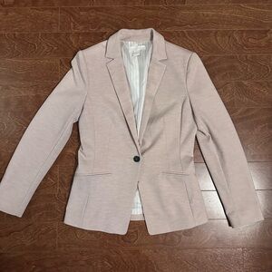 H&M Light Blush Pink Single-Button Blazer